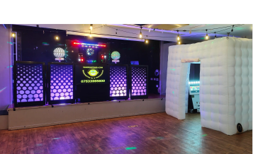 DJ and Giant inflatable photo booth in Woolston Monks club Warrington