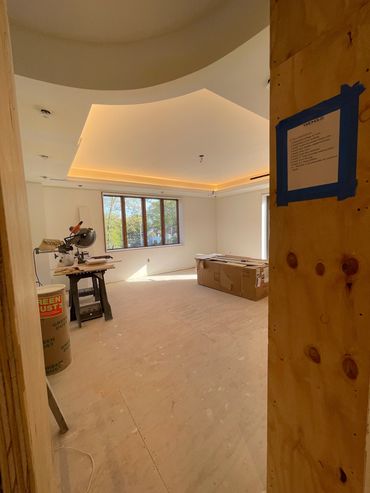 Tray Ceiling Installation