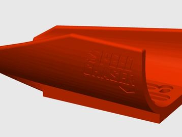 3D model of a red speed chaser object.