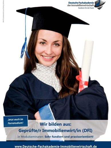 Modulstudium für Makler und Verwalter mit Abschluss Geprüfte/r Immobilienwirt/in (DFI) in Hamburg. 