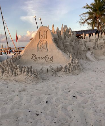 Sandcastle at Beaches Resorts on the Island of Turks and Caicos 2022 built by Scott Dodson and Terri
