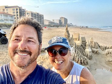 Incredible Sandcastle by Scott Dodson and Terri Robinson on South Padre Island Texas in March 2023.