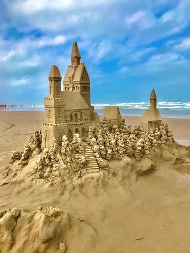 Sandcastle by Scott Dodson and Terri Robinson on South Padre Island Texas in March 2023.
sandcastle