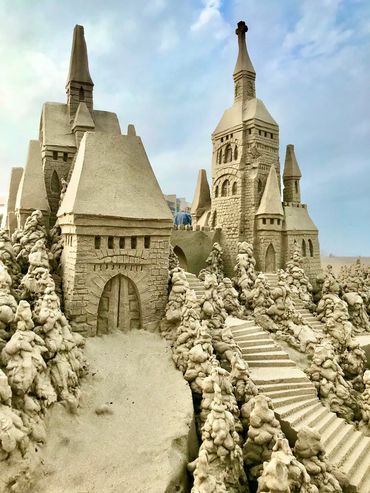 Incredible Sandcastle by Scott Dodson and Terri Robinson on South Padre Island Texas in March 2023.
