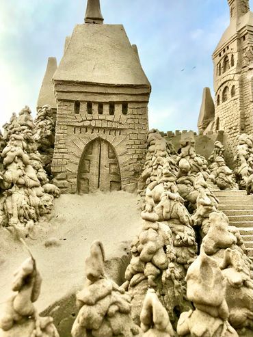 Incredible Sandcastle by Scott Dodson and Terri Robinson on South Padre Island Texas in March 2023.