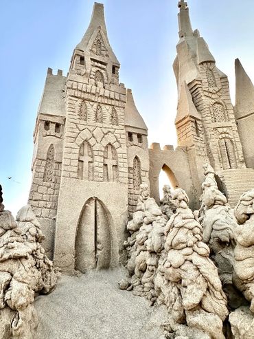 Scott Dodson sandcastle on South Padre island texas march 2025.