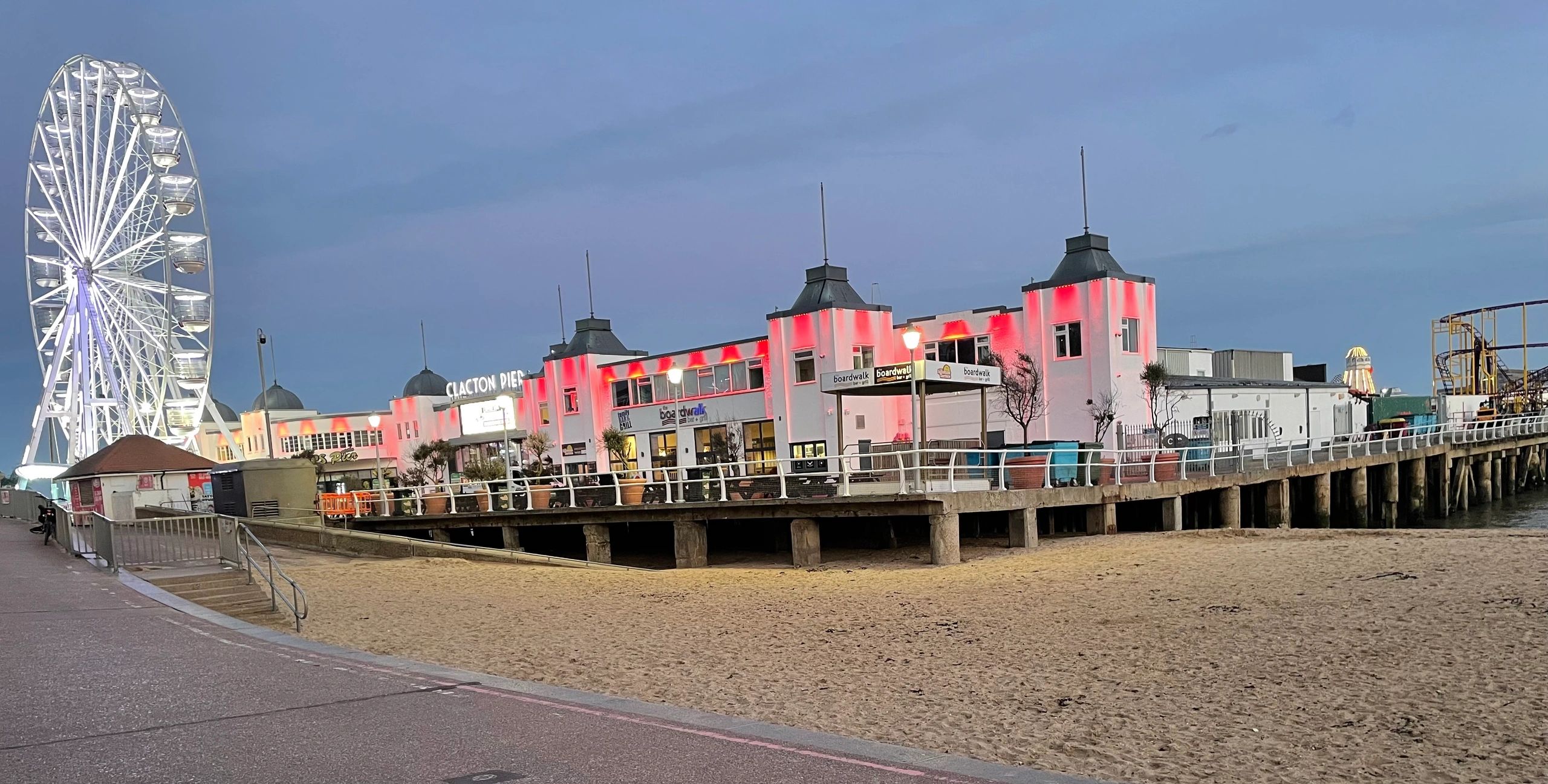 Clacton pier, Essex, funeral, celebrant