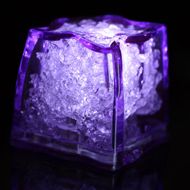Purple Lighted Ice Cubes, Purple Light Up Ice Cubes, Purple Drink Lights from LIghted Universe