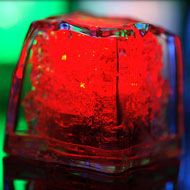 Litecubes® Flashing LED Freezable Golf Ball Ice Cube, Multicolor