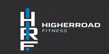 Logo of HigherRoad Fitness with stylized HRF letters.