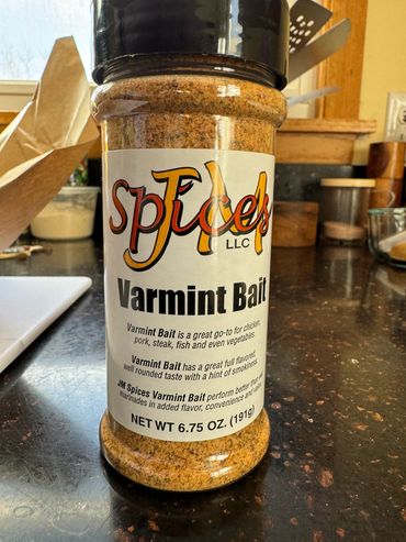 A bottle of Varmint Bait.