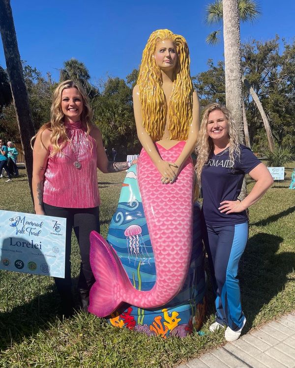 Karen Governale Mermaid Tail Trail Lorelei Statue Hernando County