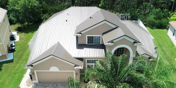A standing seam metal roof that National HomeCraft installed.