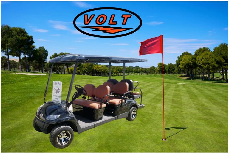 VOLT golf cart 5kw AC motor Toyota controller 4-wheel disc brakes EM parking brake turn signals seat