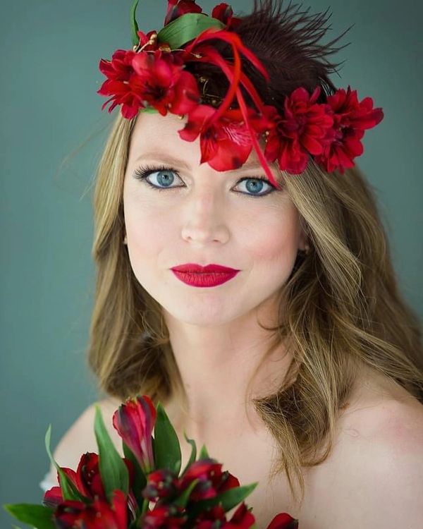 Floral theme Makeup & hair