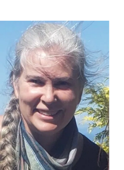 Woman outdoors smiling