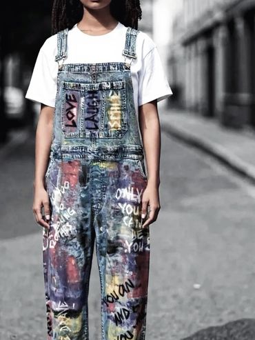 painted overalls