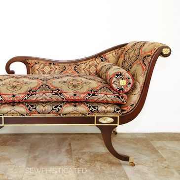 Custom upholstery - chairs, benches, bar stools, couches, love seats, antique and modern furniture