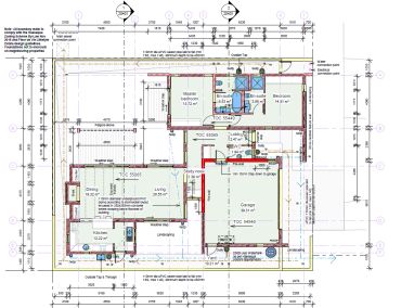 Detailed architectural floor plan of a residential house.
