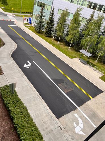Striping, Parking Lot, Pavement marking