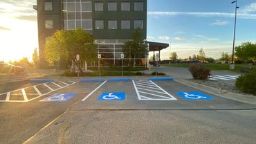 restripe ADA handicap area