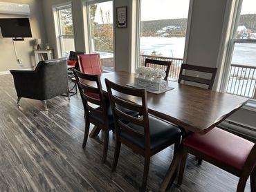 Modern dining room at Cottage