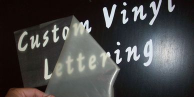 Vinyl Lettering near me.   Sticky Letters.