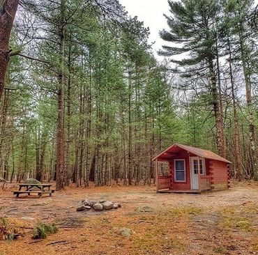 Cabin camping at Burlingame State Park Campground