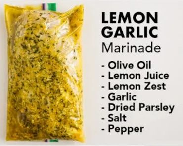 Lemon Garlic Chicken Marinades for Cooking at Camp