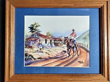 old ranch man on hores