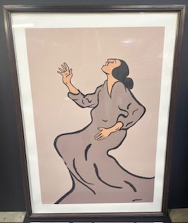 "Damita (State II),"
R.C. Gorman
lithograph 26/150 1979 Framed
$1900
Paper size 27.5" x 40"
Frame
