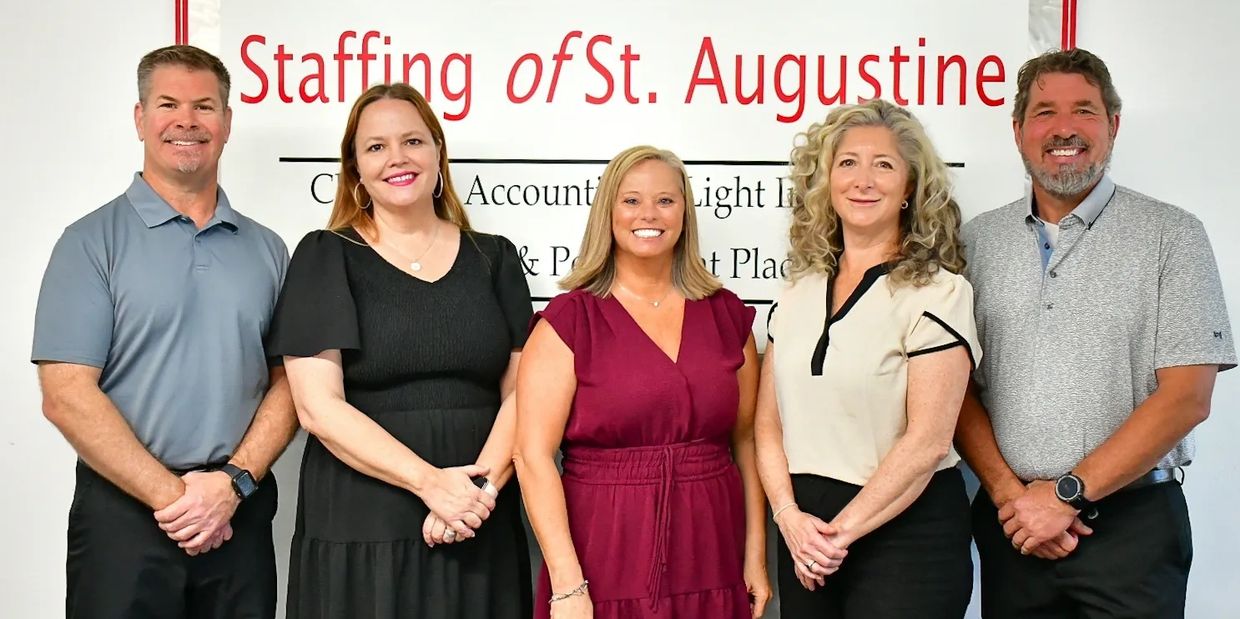 Photo is the picture of the staff of Staffing of St. Augustine