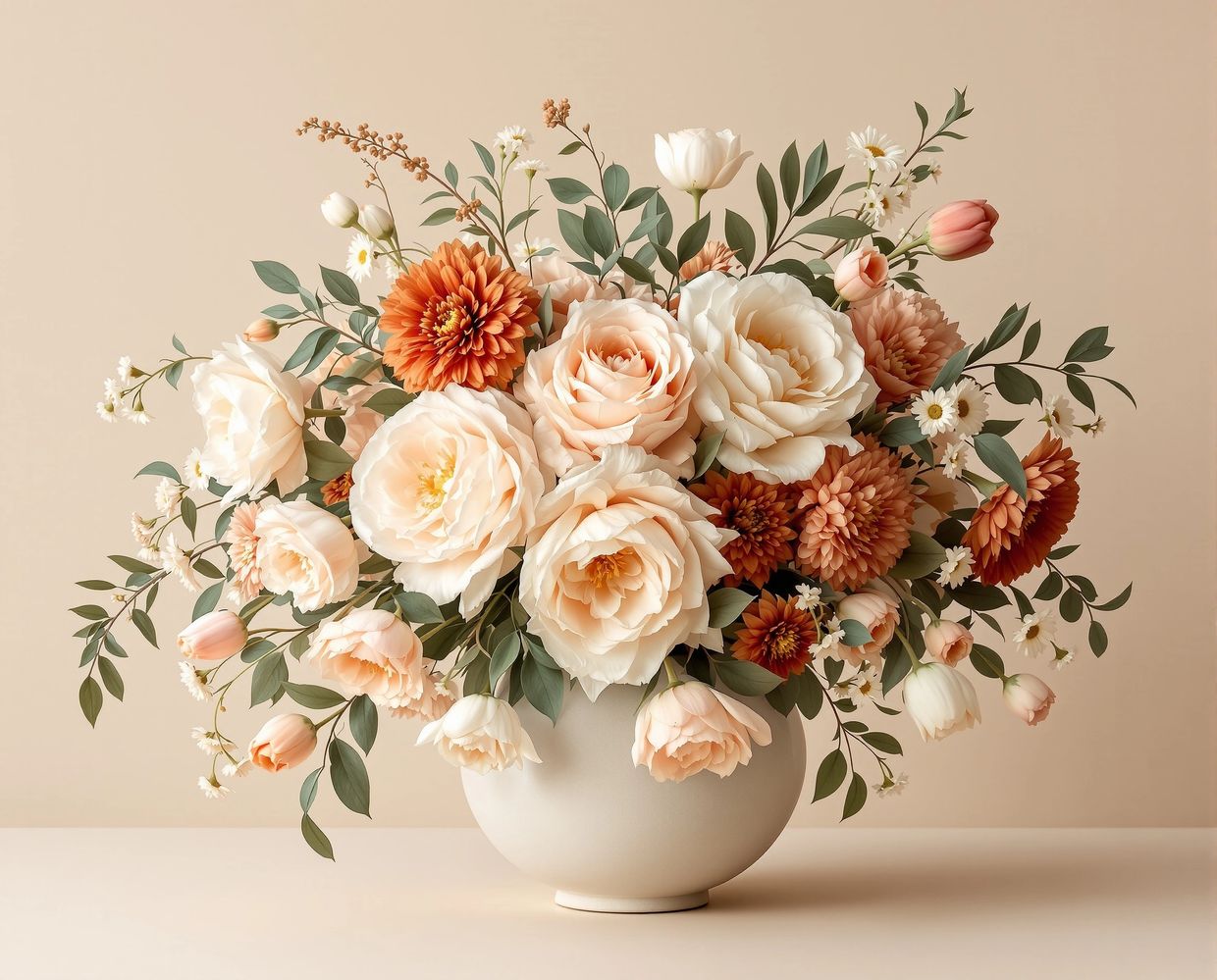 Floral composition inspired by Dutch still-life — AI-generated synthographic artwork by davidname.