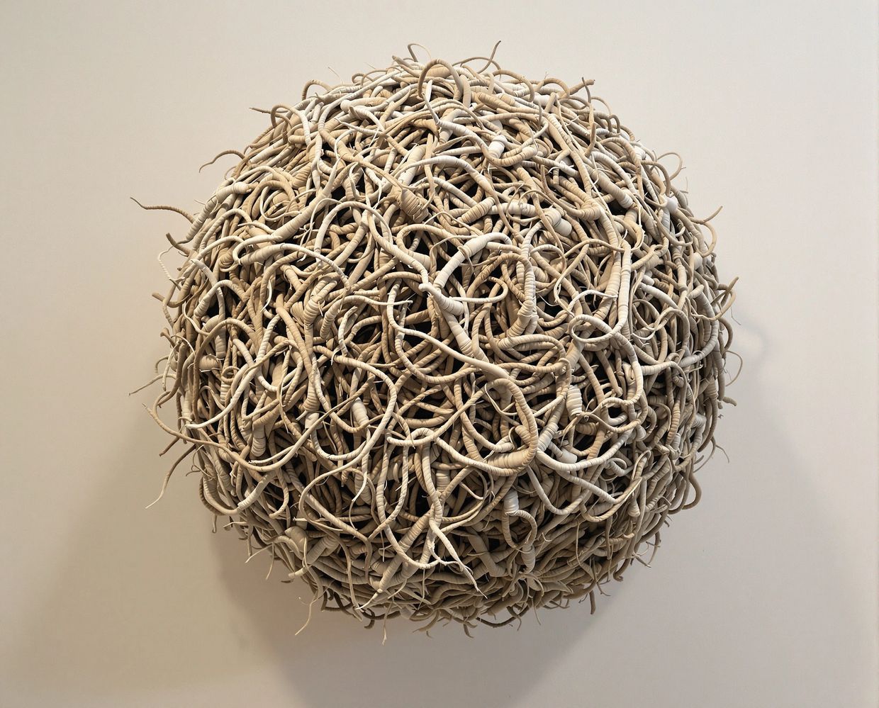 Tactile textile illusion, knots and threads — AI-generated synthographic artwork by davidname.