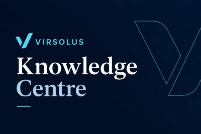 VIRSOLUS Knowledge Centre logo on a dark background.
