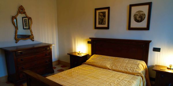 Beautiful antiques in a three bedroom vacation rental apartment in Sulmona, Abruzzo, Italy