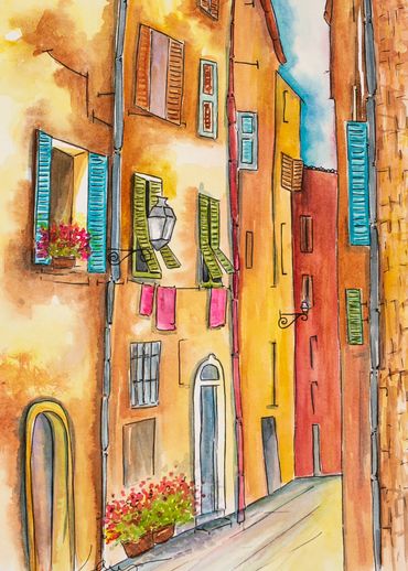 Print of Eze France sketch.