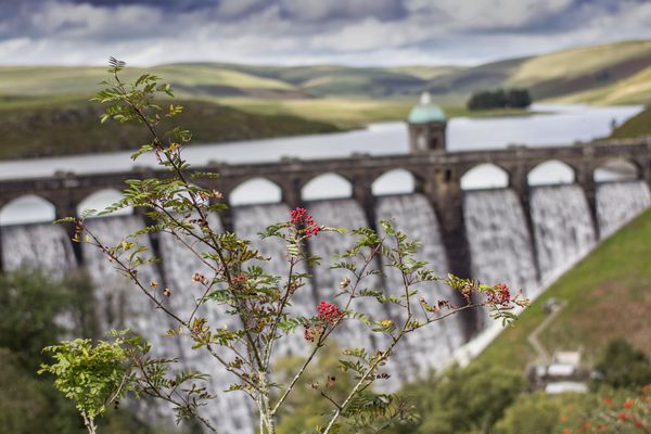 One of the famous Elan Valley dams by Charles Sainsbury-Plaice