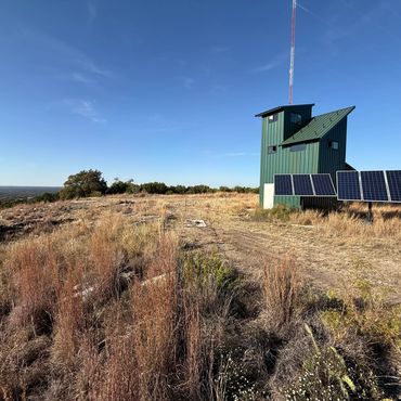 SOLAR POWERED WATER WELL HOUSE -- Mountain House Ranch, Buffalo Gap, TX