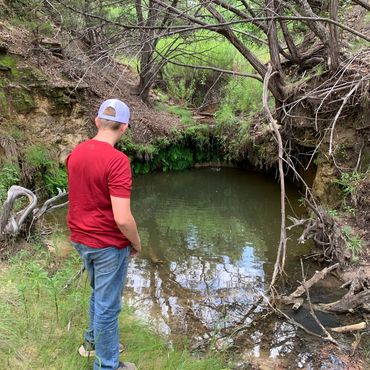 NATURAL, SPRING FED POND AT THE MOUNTAIN HOUSE