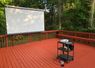 150” Outdoor Theater with portable projector