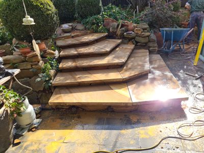 Sandstone steps in mittagong