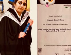 Congratulations to Khushali who came all the way from India to complete her course with us.