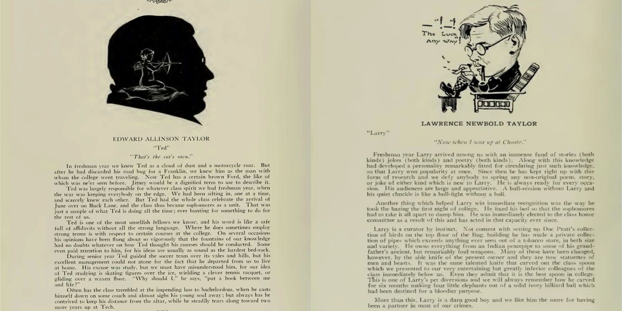 The 1922 & 1924 Haverford Records of Edward & Lawrence Taylor