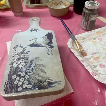 Top coating the entire design...