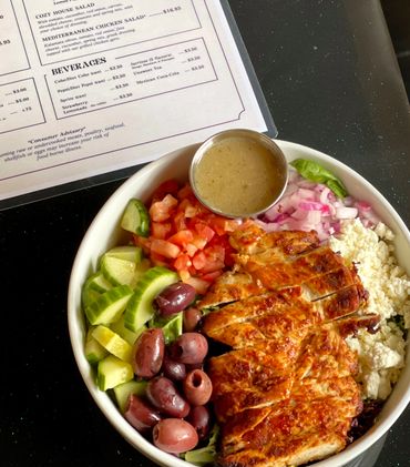 Mediterranean chicken salad( only available at dinner time)