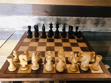 Russian Staunton Chess Set w/16" board #WE 12-1516