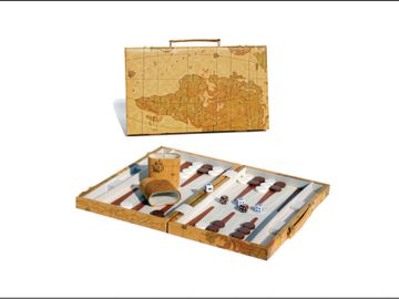 Backgammon (15") with Tan Map Case #WE 21-7315