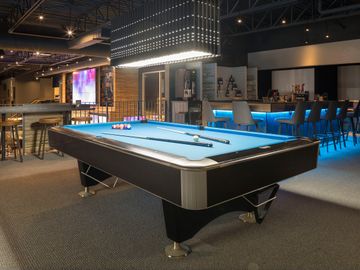 Black Crown Commercial Pool Table by Canada Billiard