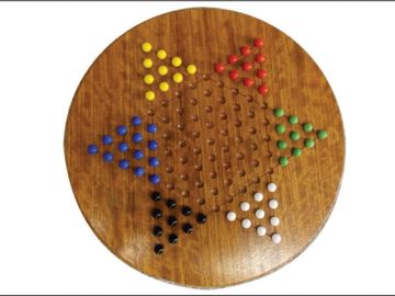 Chinese Checkers in Exotic Hardwoods